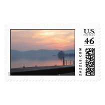 Sunset of LiHu Lake postage