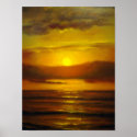 Sunset Oil Painting posters