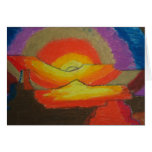 Sunset - oil pastels cards