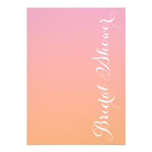 Sunset Ombre Gradient Bridal Shower Invitation