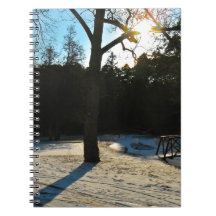Sunset on a Winters Day Spiral Notebook