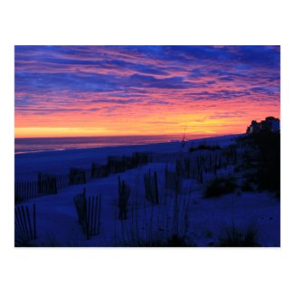 Sunset on Alabama's Beaches Post Card