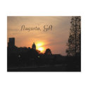 sunset on augusta, Augusta, GA postcards
