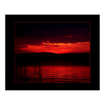 Sunset on Balaton posters