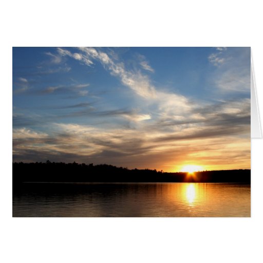 Sunset on Clear Lake Card