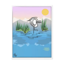 Sunset on Crane Lake Postcard by elledeegee Sunset on Crane Lake Postcard