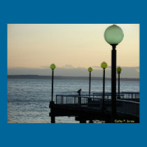 Sunset on Elliott Bay posters