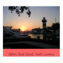 Sunset on Hilton Head Island posters