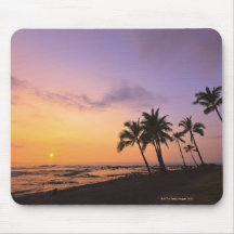 Sunset on Kahaluu Bay in Kona,Hawaii 2 Mousepads