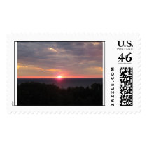 Sunset on Lake Michigan postage by SandraTAlexander Sunset on Lake Michigan postage