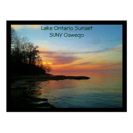 Sunset on Lake Ontario Post Card