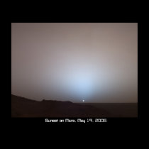 Sunset on Mars Poster posters