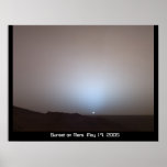 Sunset on Mars Poster posters