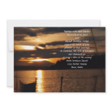 Sunset on on a Sail Boat Wedding Invitations invitation