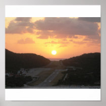 Sunset on St. Barth Poster