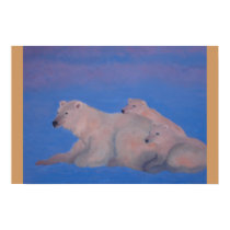 Sunset on the artic posters
