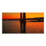 Sunset on the Bay Personalized Photo Card