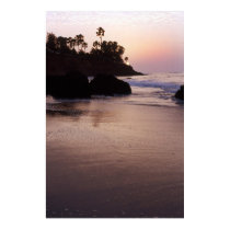 Sunset on the beach at The Gambia posters