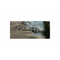 Sunset on the beach posters