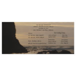 Sunset on the Beach Wedding Program Rack Card Template