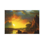 Sunset on the California Coast Canvas Wrap Gallery Wrapped Canvas
