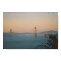 Sunset on the Golden Gate Bridge posters