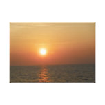 Sunset on the Gulf of Mexico Stretched Canvas Print