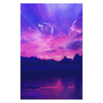 Sunset on the Horizon Customized Stationery
