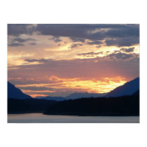 Sunset on the Inside Passage Poster posters by hopefulone Sunset on the Inside Passage Poster posters