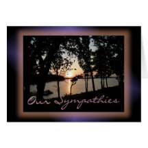 Sunset on the Lake-customize any occasion Card