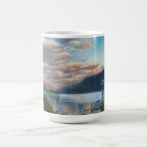 Sunset on the Locarno mug mugs