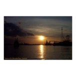 Sunset on the Mississippi River, LA