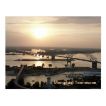Sunset on the Mississippi River Post Cards