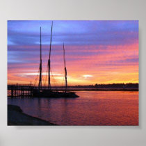 Sunset on the Nile Print