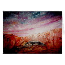 Sunset on the Rim, Card