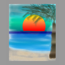 Sunset on the Sandy Beach t-shirts by sharpcreations Sunset on the Sandy Beach t-shirts
