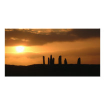 Sunset on the Stones Photo Greeting Card