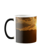 Sunset on the tree line on the water mugs by princessklb07 Sunset on the tree line on the water mugs