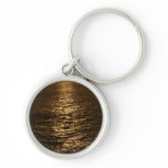 Sunset on the Water Abstract Ocean Photography Keychain