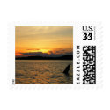Sunset on the water stamp