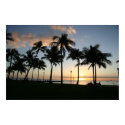 Sunset on Waikiki - Poster posters by Chezbriand Sunset on Waikiki - Poster posters
