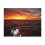 Sunset Open Sea Fishing Postcard