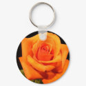 Sunset Orange Rose keychains