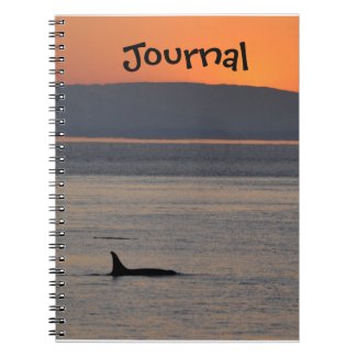 Sunset Orca Journal Notebook