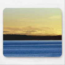 Sunset over Bainbridge Island mousepads