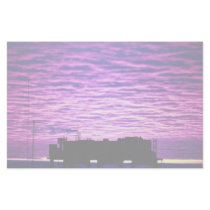 Sunset over base custom stationery