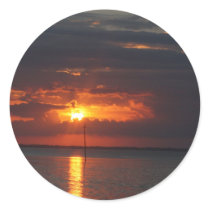 sunset over bay stickers by outbackjack sunset over bay stickers