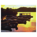 Sunset over boat dock at Fisher's Landing, lower C flyers