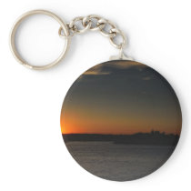 Sunset over Bolt castle Key Chain