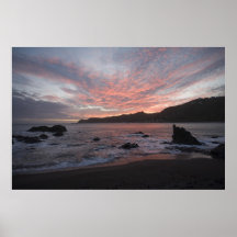 Sunset over Breaker Bay Posters
